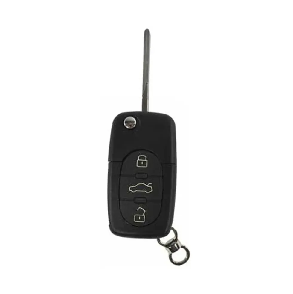 Matrice de clé et coque de télécommande pour Audi A3, A4 à 3 boutons (pourpile 2032)