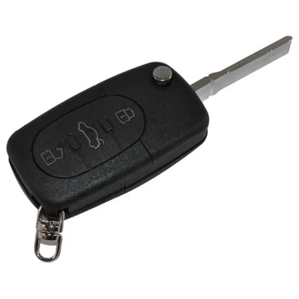 Matrice de clé et coque de télécommande pour Audi A3, A4 à 3 boutons (pourpile 1616)