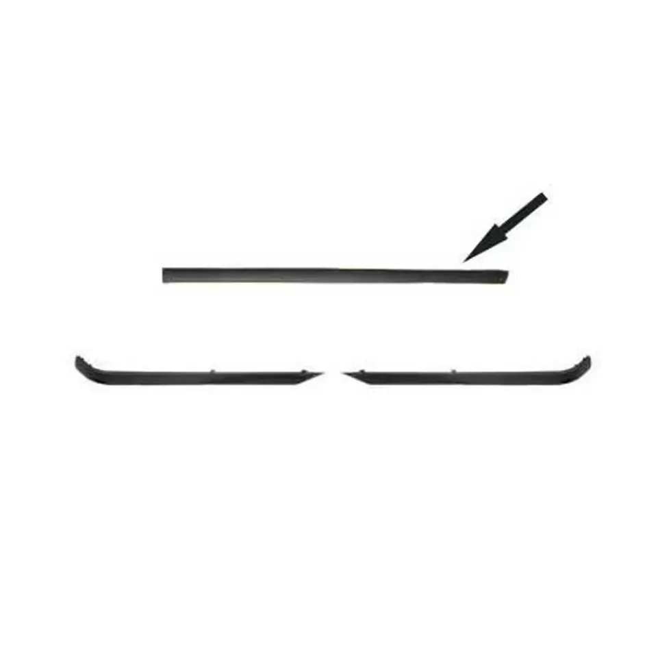 Moulure centrale de pare-chocs arrière pour BMW Série 3 E36 Berline Coupé et Cabriolet (-08/1993) - lisse noire