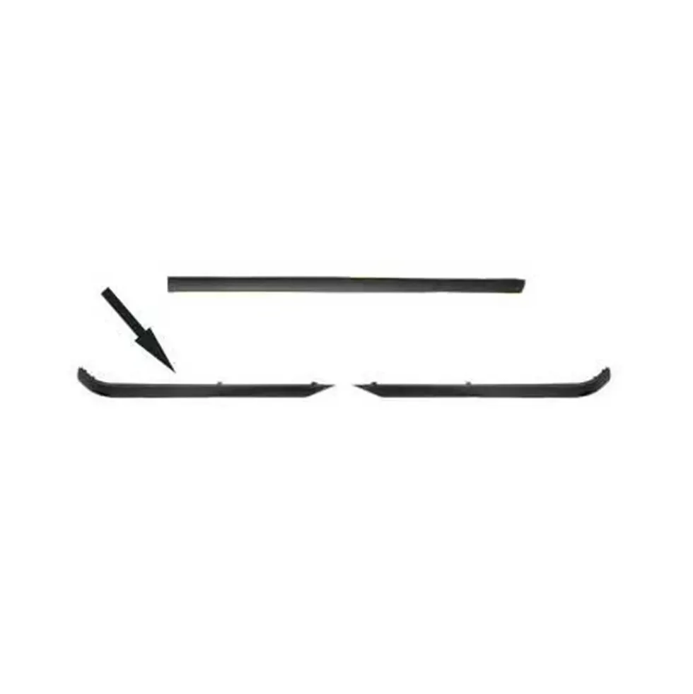 Moulure de pare-chocs arrière droite lisse noire pour BMW Série 3 E36 Berline Coupé et Cabriolet (-08/1993) - côté passager