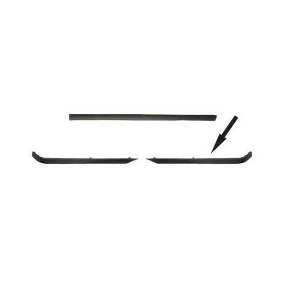 Moulure de pare-chocs arrière gauche lisse noire pour BMW Série 3 E36 Berline Coupé et Cabriolet (-08/1993) - côté conducteur
