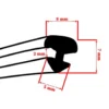 Moulure plate chromée pour vitres
