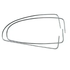 Moulures de vitres latérales aluminium pour Volkswagen Coccinelle 53 ->64