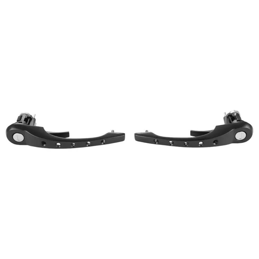 Paire de poignées de porte percées noires pour Porsche 911 type G (1978-1989) - avec fermeture centralisée