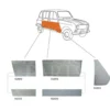 Panneau latéral avant droit pour Renault 4 (10/1961-01/1994)