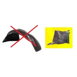 Pare boue sur pare chocs avant droit pour Volkswagen Golf 5 (10/2003-12/2013)