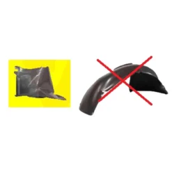 Pare boue sur pare chocs avant gauche pour Volkswagen Golf 5 (10/2003-12/2013)