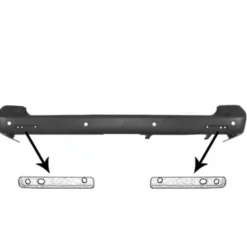 Pare-choc arrière avec trous pour Parctronic pour VW Transporter T5 de 2003 à 2012
