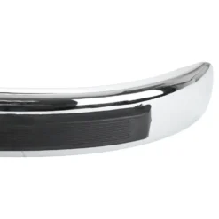 Pare choc arrière chromé avec bandeau en caoutchouc pour Fiat 500 N, D, F, L et R (1957-1975)