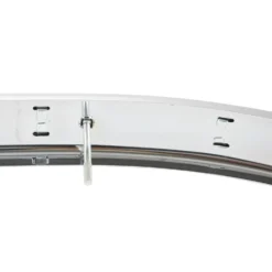 Pare choc arrière chromé avec bandeau en caoutchouc pour Fiat 500 N, D, F, L et R (1957-1975)