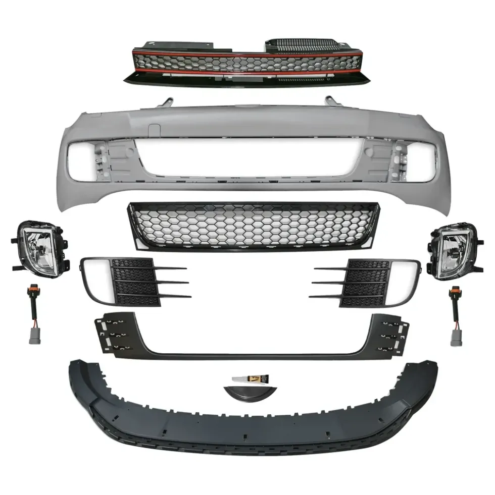 Pare choc avant type GTI avec antibrouillards pour VW Golf 6 - Sans lave phares ni PDC