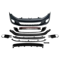 Pare choc avant type GTI sans antibrouillards pour VW Golf 6 sans PDC avec lave phares