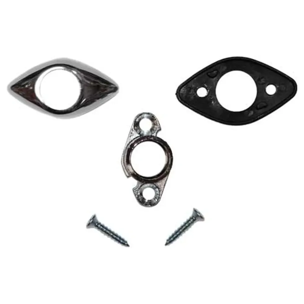 Pied de rétroviseur chromé pour Karmann Ghia 66 ->74