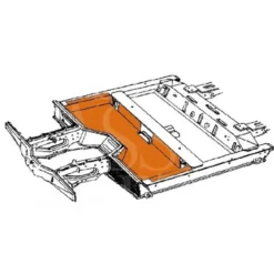 Plancher intérieur avant pour Renault 4 (10/1961-01/1994)