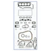 Pochette complète de joint moteur pour Alpine A110 Berlinette 1600SX (10/1975-07/1977) - 1647cc