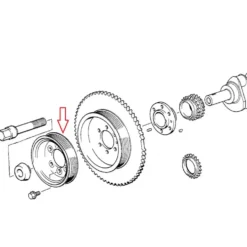 Poulie de climatisation pour BMW E36 jusqu'au ->09/98