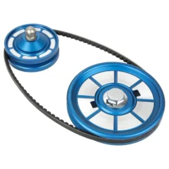 Poulies alu bleues d'alternateur et vilebrequin pour VOLKSWAGEN moteur type 1