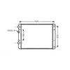Radiateur d'eau moteur pour Volkswagen Polo 6N2 1.4 TDi
