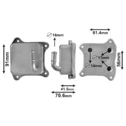 Radiateur d'huile pour Audi A3 (8P) 1.2 TSI