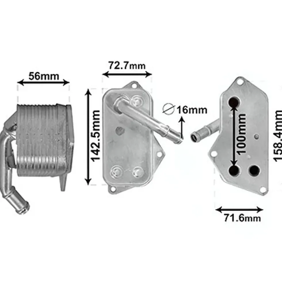 Radiateur d'huile pour BMW série 1 E81-E82-E87-E88 125i et 130i