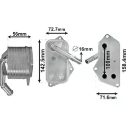 Radiateur d'huile pour Bmw X5 E70 et Lci (05/2006-06/2013) - N52N N55