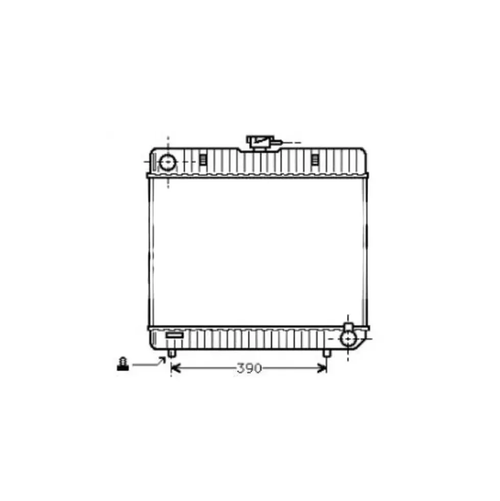 Radiateur moteur pour Mercedes W123 avec boite de vitesses manuelle