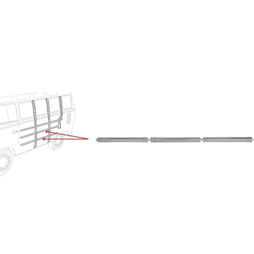 Renfort intérieur horizontal de panneau latéral pour Bus VW Combi Split