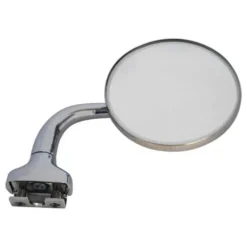 Rétroviseur chromé petit rond fixation sur glissière