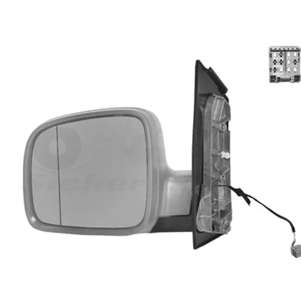 Rétroviseur gauche à peindre électrique pour VW Transporter T5 de 2003 à 2009