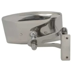 Rétroviseur passager chromé rectangulaire spécial "Mini" fixation sur glissière
