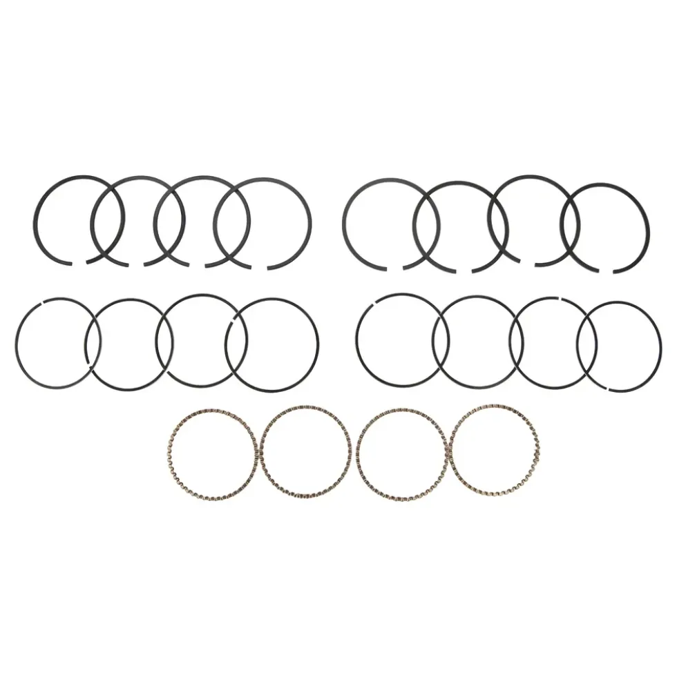 Segments 77 mm - 2 / 2 / 4 mm pour moteur 1200 / 1300