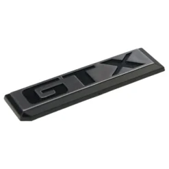 Sigle adhésif GTX chromé sur fond noir de hayon pour VW Scirocco 2 GTX 16V (10/1985-07/1989)