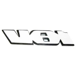 Sigle adhésif 16V rouge sur fond noir pour face arrière de VW Golf 3 GTI 16V (08/1992-08/1997)