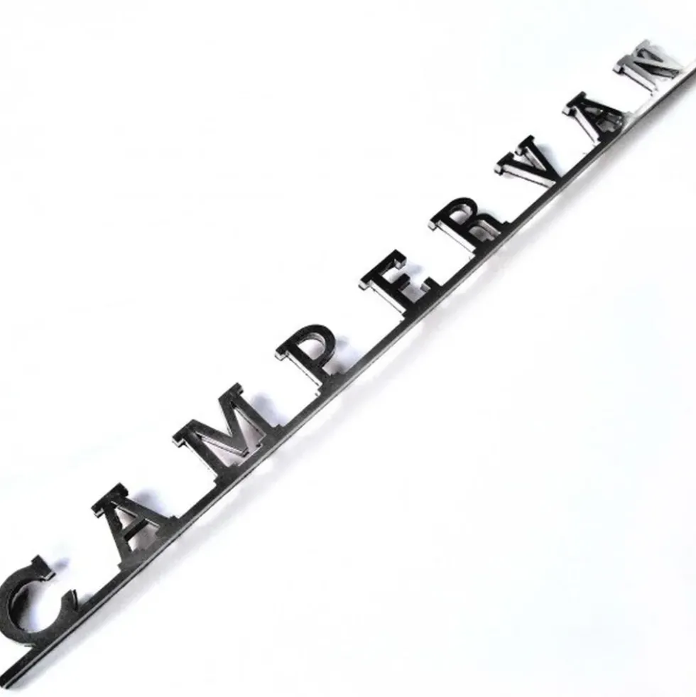 Sigle de carrosserie inox CAMPERVAN