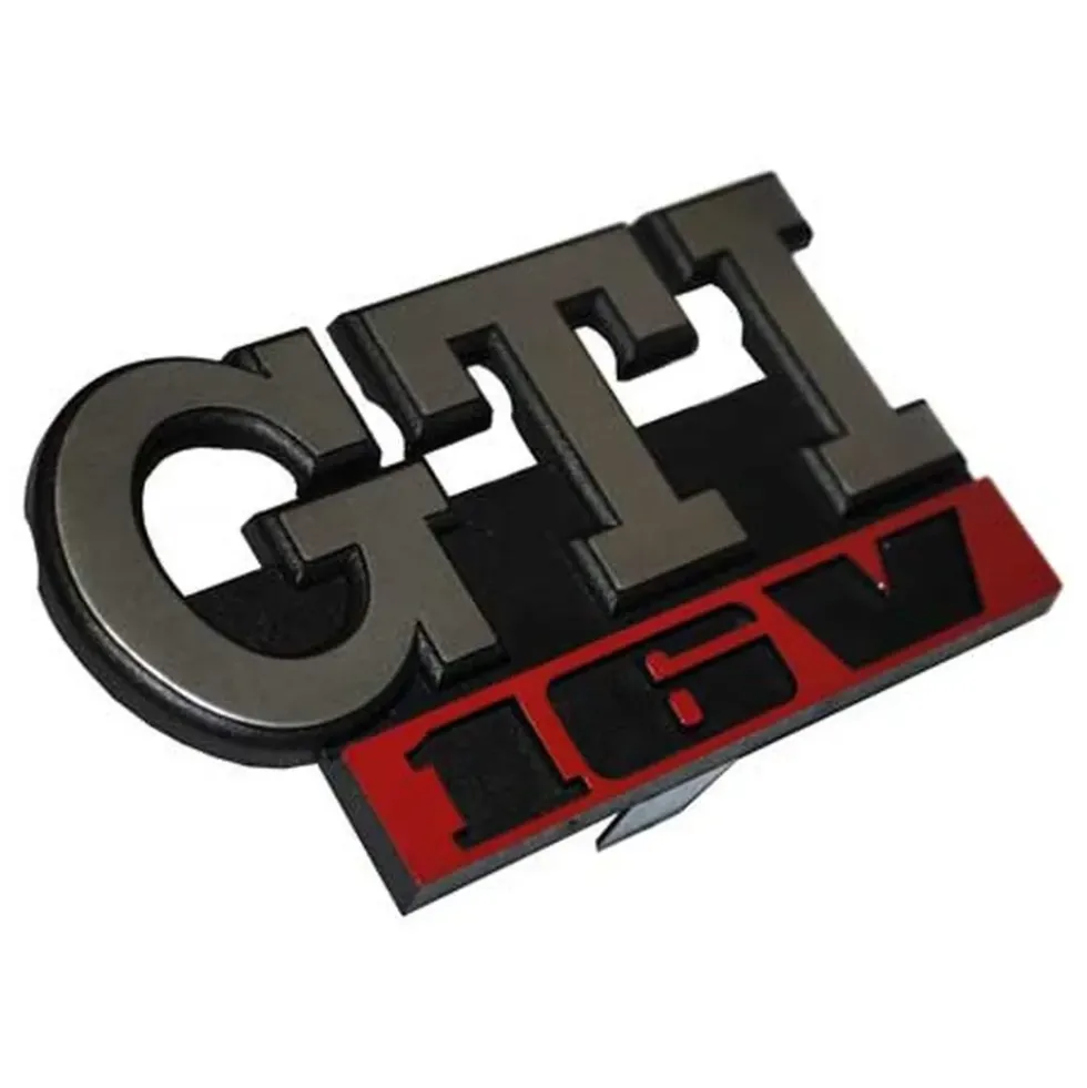 Sigle GTI 16V de calandre 4 barrettes pour VW Golf 2 GTI 16V (08/1987-)