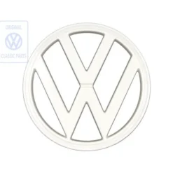 Sigle "VW" crème 18 cm pour VOLKSWAGEN Combi Bay Window (08/1972-07/1979)