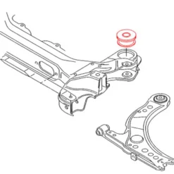 Silentbloc berceau moteur arrière pour Skoda Octavia 1U