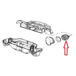 Soufflerie d'air pour Porsche 993 - côté droit