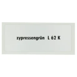 Sticker autocollant couleur "zypressengrün L62K" pour Volkswagen Coccinelle