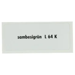 Sticker autocollant couleur "sambesigrün L64K" pour Volkswagen Coccinelle
