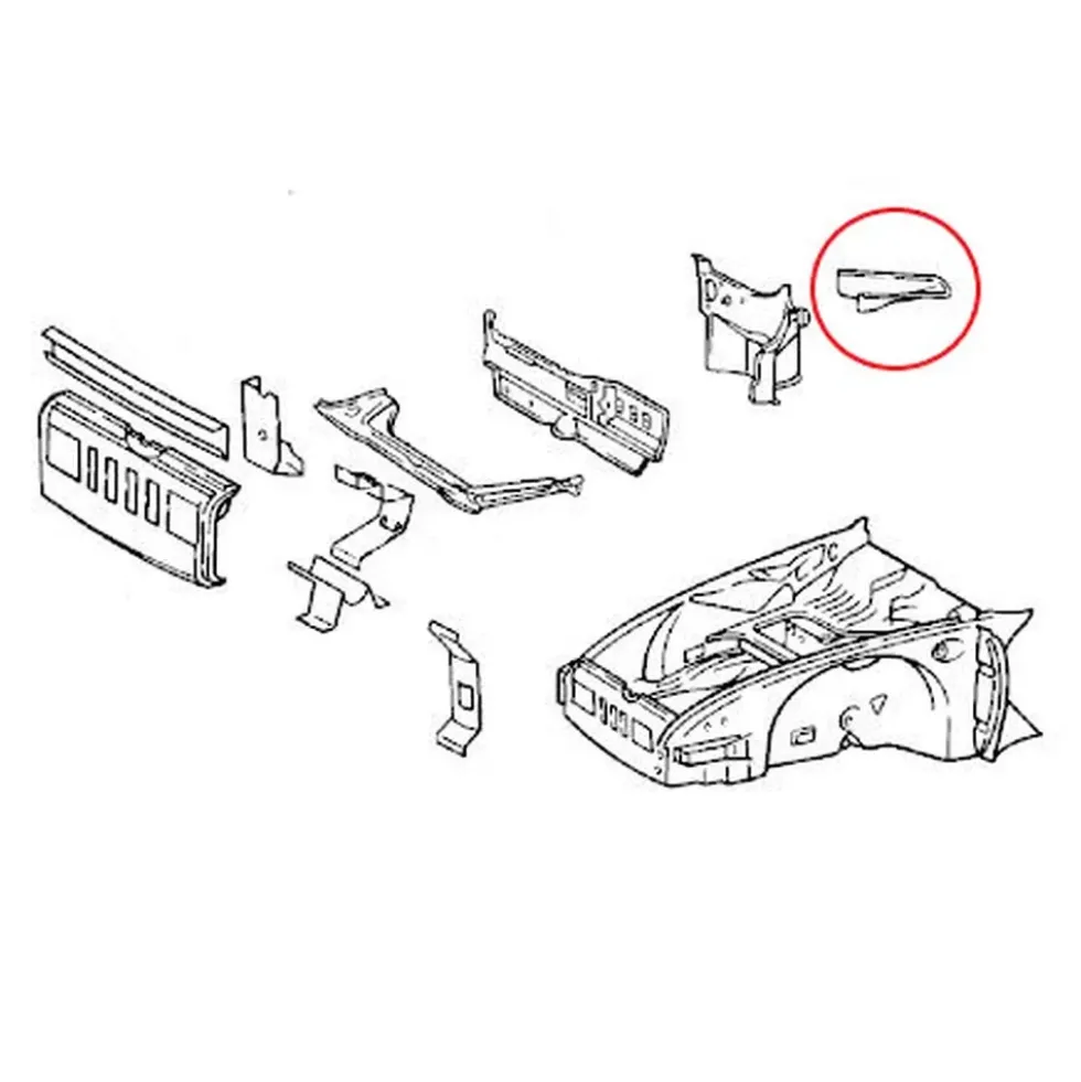 Tablier DANSK pour Porsche 911 et 912 (1965-1989) - cuvette