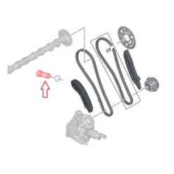 Tendeur de chaine de distribution pour BMW X3 E83 LCI 4 cylindres diesel (11/2006-08/2010)