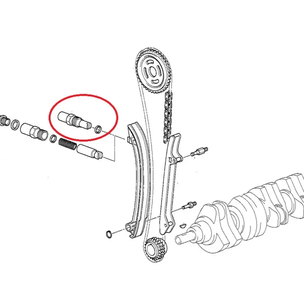 Tendeur de chaine de distribution Topran pour Bmw Série 3 E46