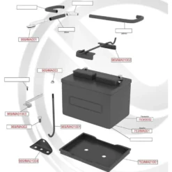 Tige supérieure de batterie Mazda MX5 NA
