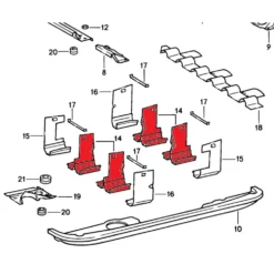Tôle centrale de déflecteur d'air moteur pour Porsche 911 type G (1975-1989)