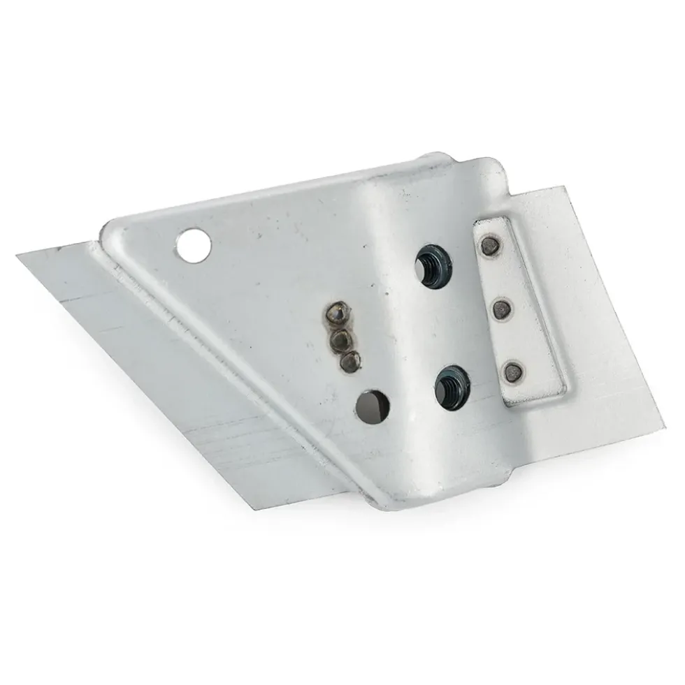 Tôle de fixation de charnière de porte gauche pour 2CV - supérieure