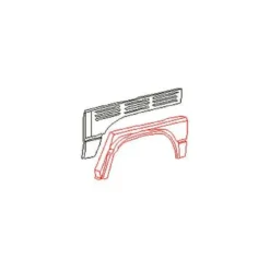 Tôle de passage de roue arrière gauche pour VOLKSWAGEN Transporter T25 (1979-1992)