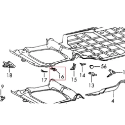 Tôle de renfort sous réservoir pour Porsche 912 (1966-1976)