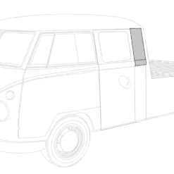 Tôle de réparation arrière gauche supérieure pour VOLKSWAGEN Combi Split Pickup double cabine (-07/1967)