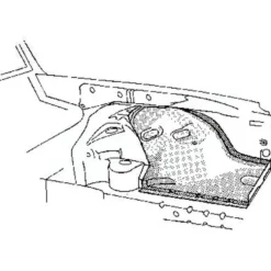Tôle de réparation avant droite, compartiment moteur, pour Mercedes W123